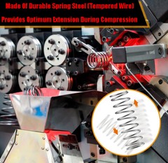 0.6mm Galv. Steel Compression Spring 5mm-11mm OD 60mm-100mm Length (Rust Proof)