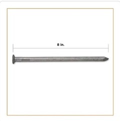 PRO-FIT8 in. 50 lbs. Hot Dipped Galvanized Common SpikeNail (200-Count)