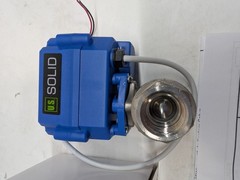 U.S. Solid Motorized Ball Valve 1/2in Full Port 9-24V AC/DC Auto Return SS