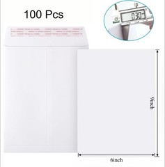100 Pack Catalog Mailing Envelopes Mailers Peel Self Seal White 6×9/9×12/10×13