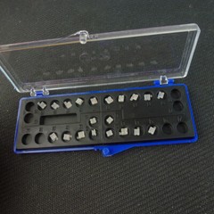 20Braces Orthodontic Clear Ceramic Bracket Dental Roth/MBT .022 Slot 3/345 Hooks