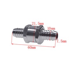 2x 10mm 3/8″ Fuel Line Non-Return One Way Air Fuel Oil Check Valve Diesel Gas