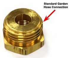 3/4″ Male Garden Hose GHT to 1/4″ Female NPT Adapter Brass Winterize Power Wash