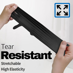 Disposable Nitrile Exam Gloves, 5 Mil Black, Powder-Free Heavy Duty Clean Glove