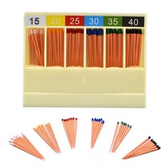 60/120 pcs Dental Gutta Percha Points Full Taper 0.02/0.04/0.06 Size 15-40 45-80