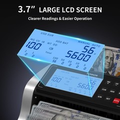 Ponnor Money Counter Machine Value Count Uv/Mg/Ir/Mt/Dd Counterfeit Bill