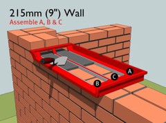 Bricky – Wall Building / Bricklaying Tool + trowel (Adjustable Model)