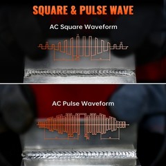 HITBOX AC DC Aluminum TIG Welder Pulse Digital MMA TIG Welding Machine 220V/200A