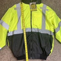 Occunomix Jacket High Visibility 3 in 1 Bomber Work Coat Yellow & Black – Medium