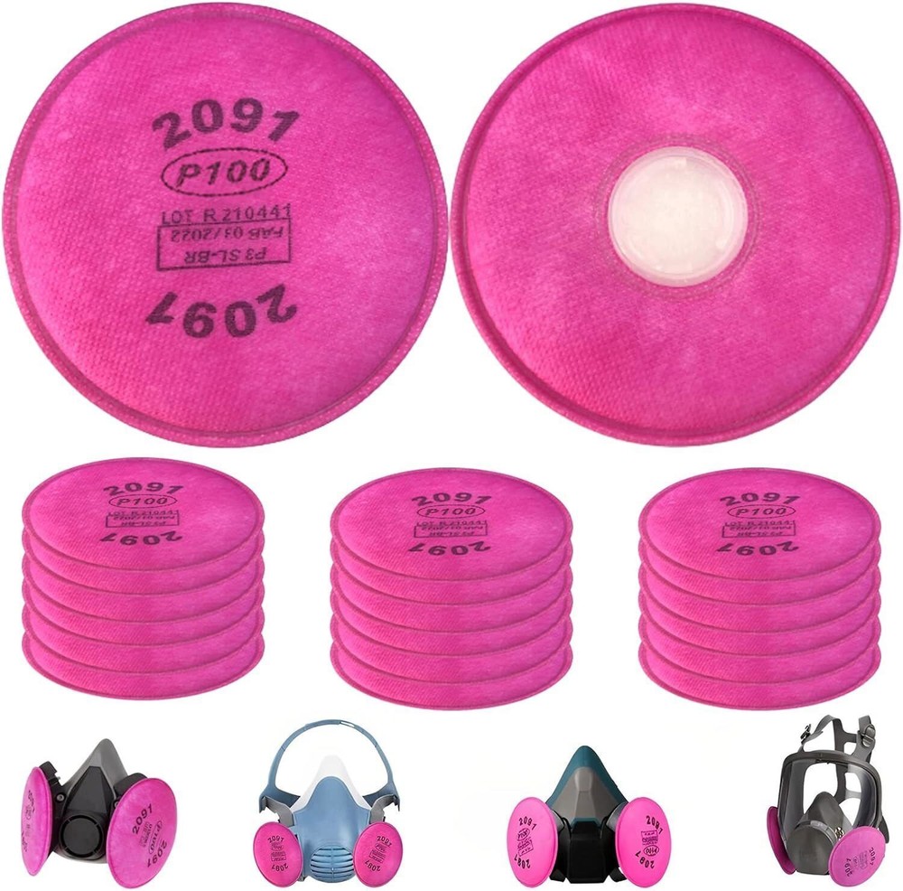 2091 P100 Replacement Particulate Filters Respirator for6000 6200 6800 7000 FF-4