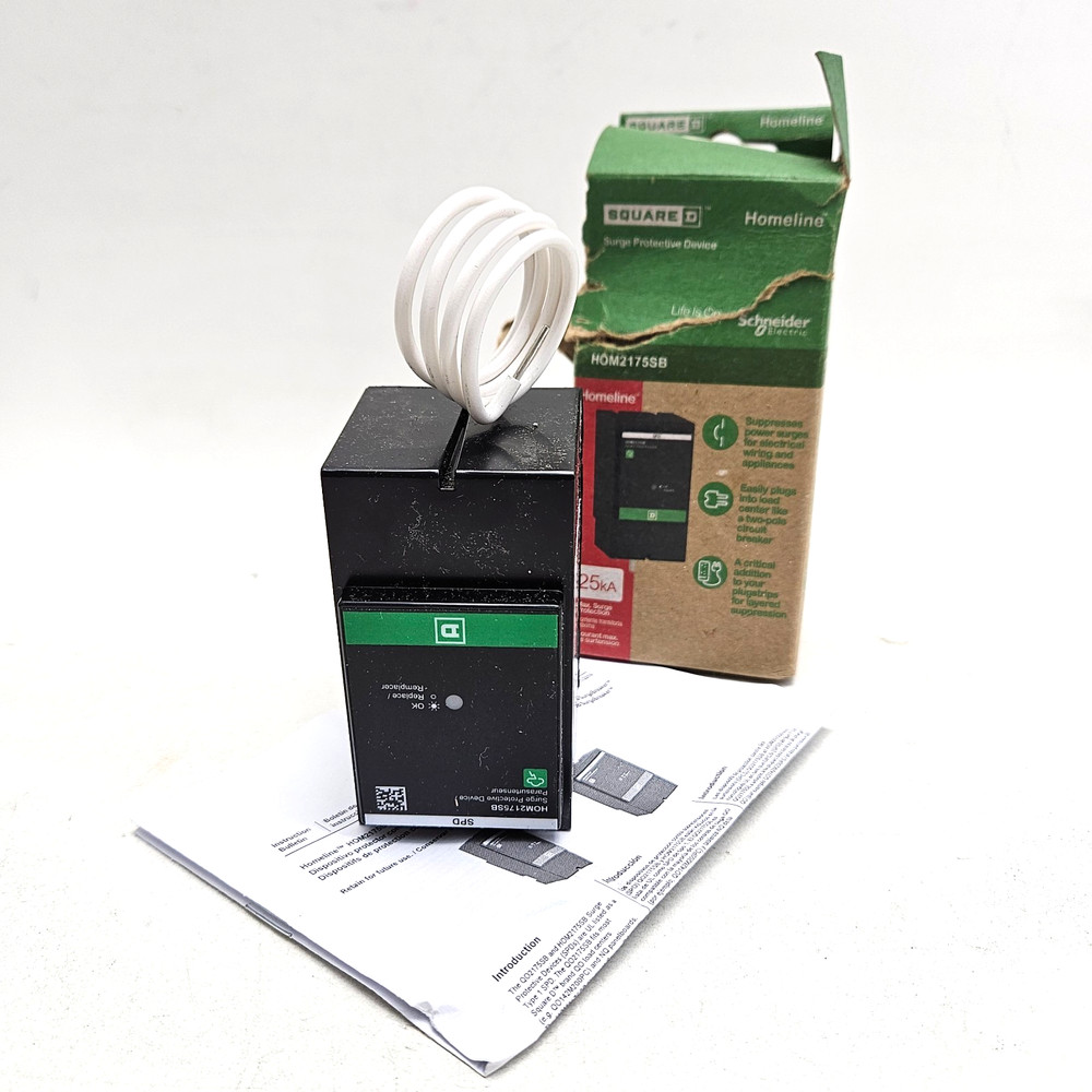 Square D HOM2175SB Homeline Surgebreaker 2-Pole 120/240V Whole Home SPD
