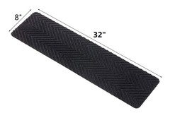 Indoor and Outdoor Carpet Stair Treads – 32″ x 8″ Non-Slip Stair Treads Carpe…