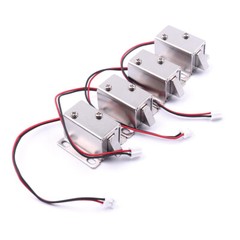 4PCS DC 12V Electric Lock Iron Security Assembly Solenoid Door Cabinet Drawer US