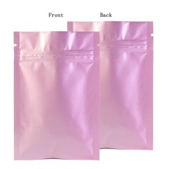 Many Sizes Colorful Double-Sided Glossy Flat Foil Mylar Zip Lock Pouch Bag M