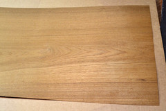 Teak Raw Wood Veneer Sheet 15.5 x 34 inches 1/42nd 42083-76