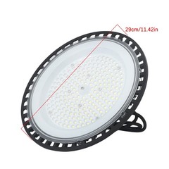 4 Pcs 150W UFO LED High Bay Light 18000LM With Hook Safety Rope Lighting Fixture