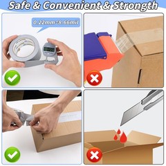 48 Pack Silver Duct Tape Heavy Duty Bulk, 2 inch X 1440 Yards, Strong No Residue