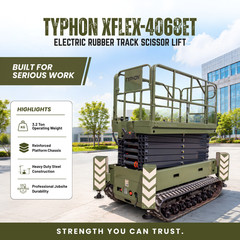2026 BRAND NEW ELECTRIC TRACK SCISSOR LIFT XFLEX 4068ET/45 FEET WORKING HEIGHT