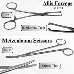22 Pcs Spay Pack General Surgery Surgical Instruments Stainless Steel CE