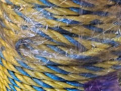 Ideal 1/2″ Diameter X 600 Ft Long Pro-Pull Polypropylene Rope Blue/Yellow 31-850