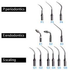5pcs Dental Scaling Perio Endo Tips fit EMS Scaler / 1PC Handpeice