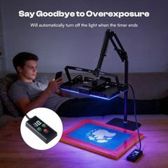 100W LED Exposure Unit for Screen Printing, UV Screen Printing Light with Adjust