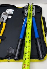 Battery Cable Lug HX-50B Crimper Tool Kit w/cable wire cutter & Storage case