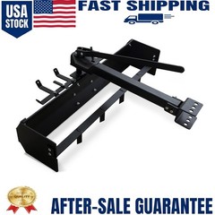 42 in Trailer Box Scraper Tow Behind Box Scraper Lawn Tractor for ATV UTV, Black