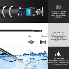 HD Ear Endoscope Otoscope LED Camera Tool Cleaning Wax Pick Cleaner Removal Kit