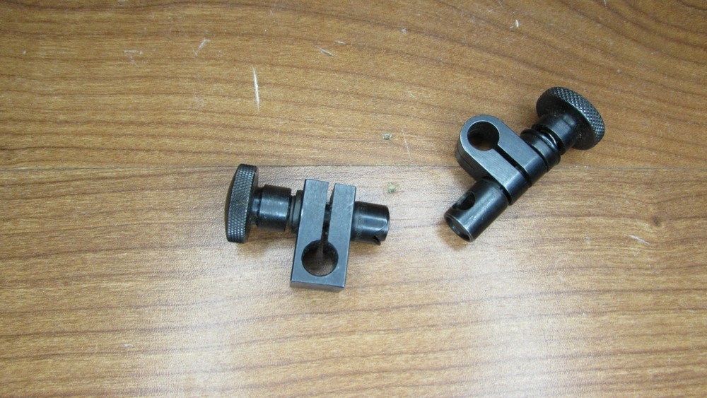 Lot of 2 Swivel Post Snug clamp measuring tool holder machining Made in USA
