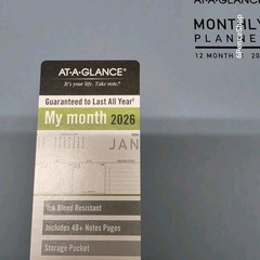 AT-A-GLANCE Contemporary 2026 Monthly Planner, Drizzle Large 9″ x 11″ 70250X2026