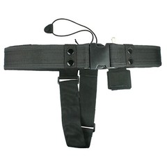 Black Tactical Nylon police Security Guard Duty Belt Utility Kit System w/ Pouch