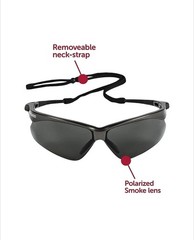 KLEENGUARD V30 Nemesis Scratch-Resistant Polarized Safety Glasses 28635 Gunmetal