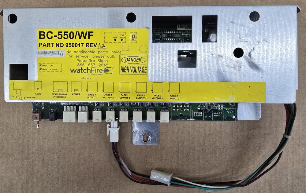 Watchfire Controller BC-550/WF Assy # 950017 Rev 1.2