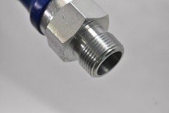 Dormont 3/4 in Gas Connector Hose Blue PVC Coated Antimicrobial Watts 3/4 MIP