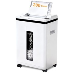 200-Sheet Auto Feed Paper Shredder 22L P5 Micro Cut Credit Card For Office Home