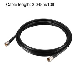 10 feet RG8/U Coax Cable with Pl-259 Male Connectors for CB/Ham Radio 3 m