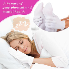 12 Pairs XL White Cotton Gloves for Dry Hand Moisturizing Cosmetic Eczema Hand S