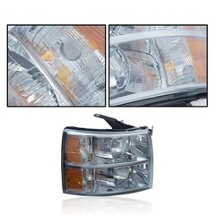 Headlights Smoked Lens Amber Silverado 1500 2500HD 3500 07-14 22853027 22853028
