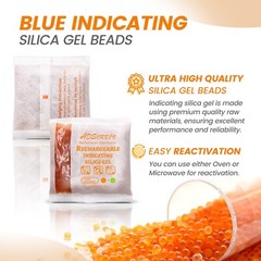 [500g 2p]Adsorbco Rechargeable Desiccant Packs, Indicating Silica Gel Packets
