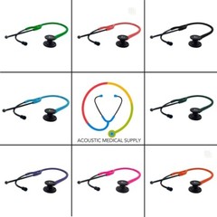 APEX CARDIOLOGY STETHOSCOPE NEW Coral Edition | Lifetime Warranty | Black Steel