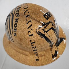 full brim hard hat custom hydro dipped IN DIRT LIFE DIRT PAYING THE BILLS NEW