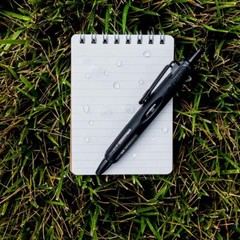 Tombow AirPress 56065 Ballpoint Pen, Black Barrel, 0.7mm Fine, Black Ink