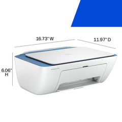 HP DeskJet 2942 Wireless All-in-One Color Inkjet Printer, Retro Sky Blue