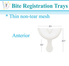Dental Impression Bite Registration Trays Triple Mold Trays, All Sizes, 50/Box