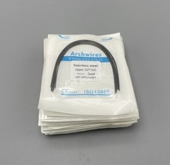 Dental Orthodontic Arch Wire Stainless Steel Round Rectangular Ovoid / Natural
