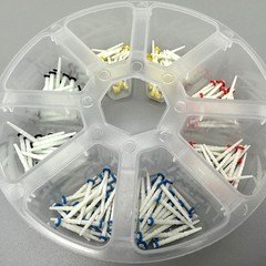 200 Pcs Dental Fiber Post Glass Teeth Restorative Screw Posts 1.2 1.4 1.6 1.8mm