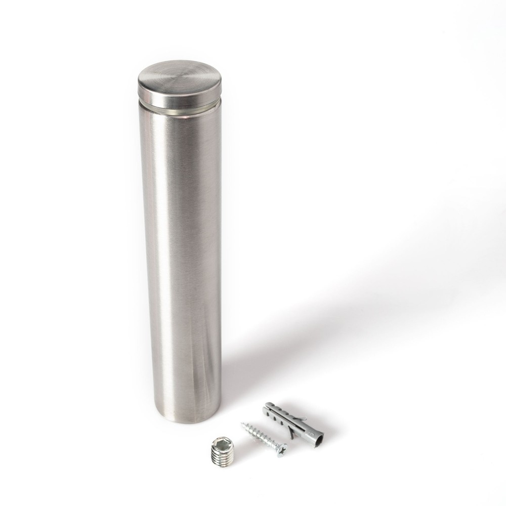 Stainless Steel Standoff 1-1/4 Inch Diameter x 6 Inch Barrel Length Brushed