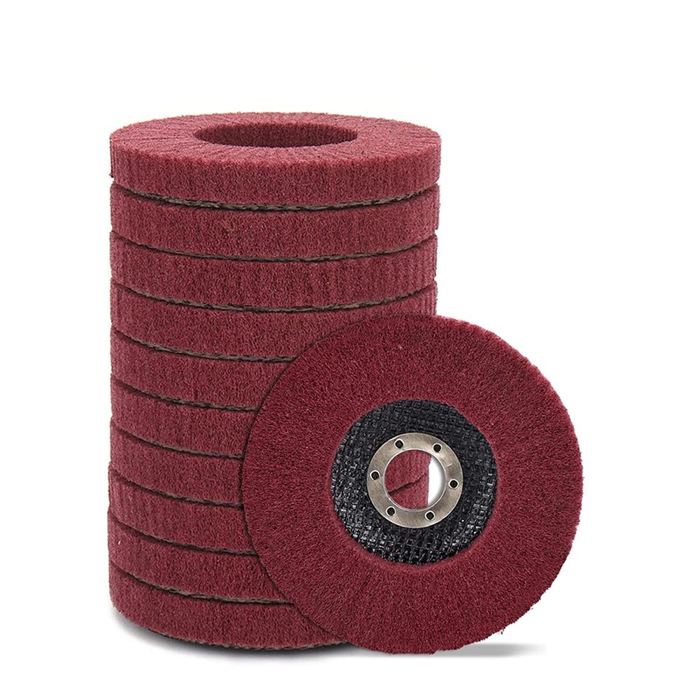 10x 4.5″ Nylon Flap Wheels Polishing Buffing Pad Grinding Disc for Angle Grinder