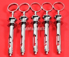 5 EA PREMIUM GERMAN STAINLESS DENTAL ASPIRATING SYRINGE DENTAL INSTRUMENTS 1.8CC
